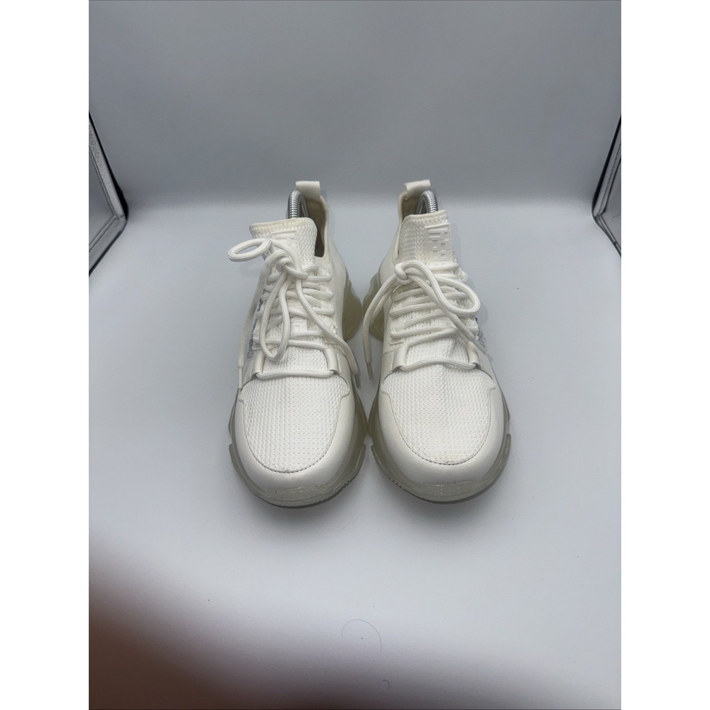 Steve Madden Men's Icebox Sneakers, Size‎ 9.5 Silver Multi-Rhinestone, White